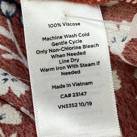 NWT Talbots Floral Faux Wrap Tie Waist Skirt Size 12 - Picture 5 of 7